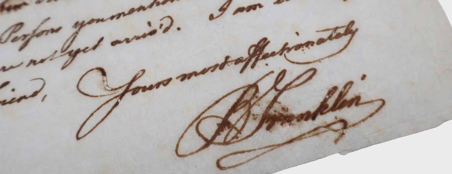 Selections from the Jay T. Snider Collection of Benjamin Franklin