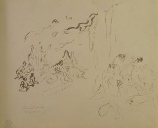 Item #10576 Figures by a Rocky Cliff. Jules Pascin