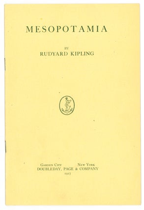 Item #10917 Mesopotamia. Rudyard Kipling