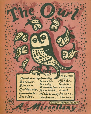 Item #11652 The Owl. No. 1 May 1919. Robert Graves
