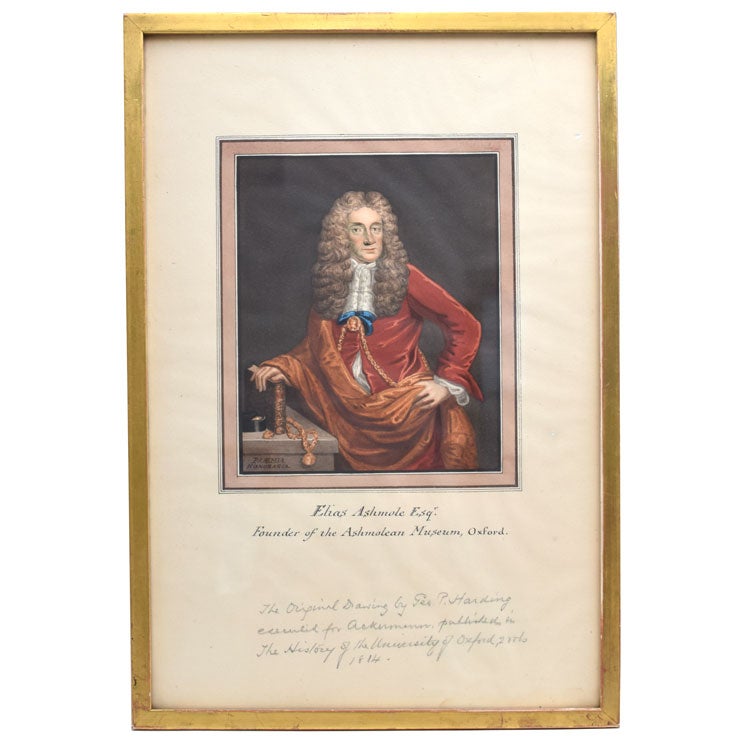 “Elias Ashmole, Esq, Founder of the Ashmolean Museum, Oxford”