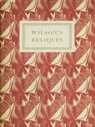 Item #13517 Three Reliques of Ancient Western Poetry. Edmund Wilson