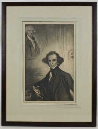 Item #13734 Portrait of Nathaniel Hawthorne. Nathaniel Hawthorne, Edmund J. Sullivan