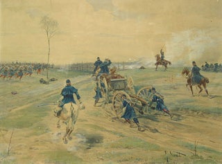 Item #13866 Battle scene, Franco-Prussian War, signed at lower right (“G. Vient”). Gustave Vient
