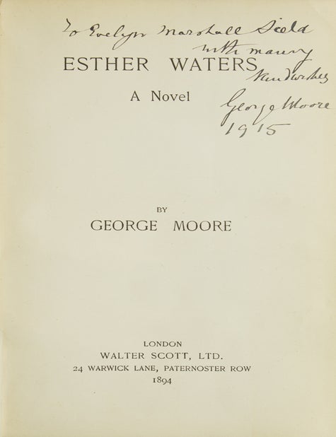 Esther Waters. A Novel