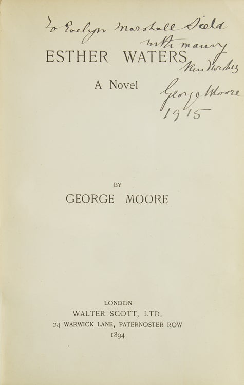 Esther Waters. A Novel