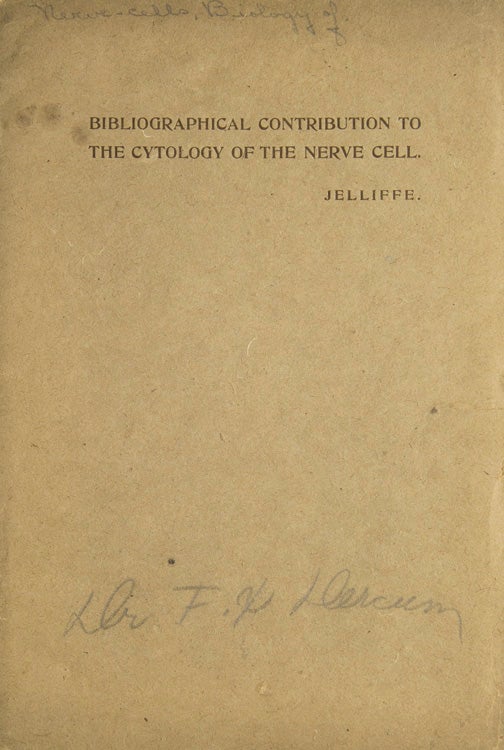 Bibliographical Contribution to the Cytology of the Nerve Cell