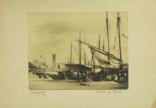 Item #14874 “Harbour of Rhodes”. Arnold Genthe