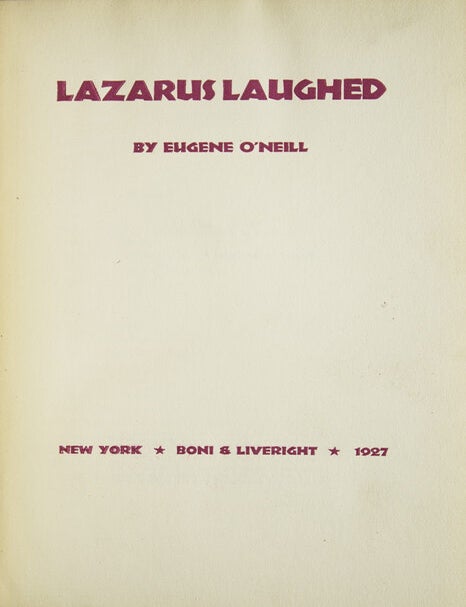 Lazarus Laughed