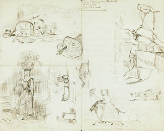 Item #15960 "From Mr. Hoppins Sketchbook. Travels Abroad" Augustus Hoppin