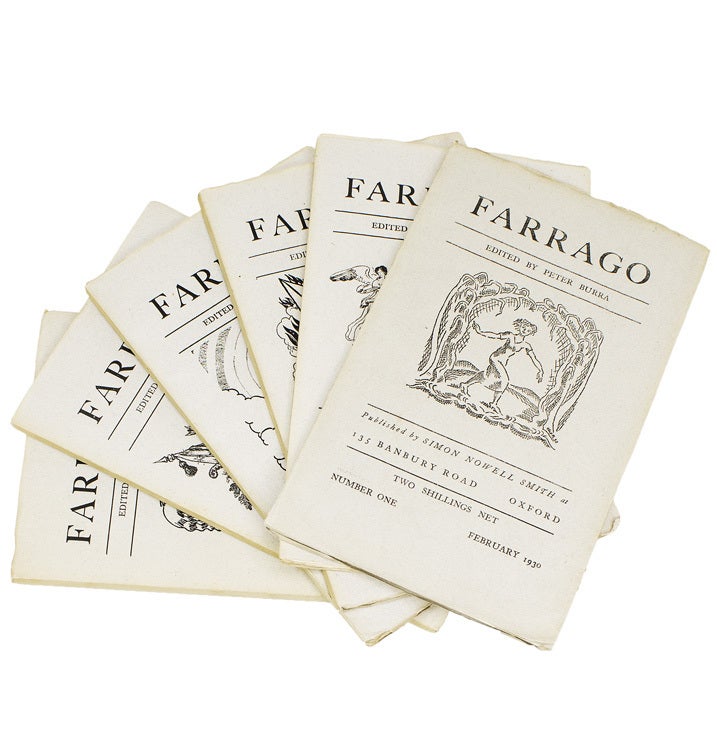 Item #16644 Farrago. Peter Burra.