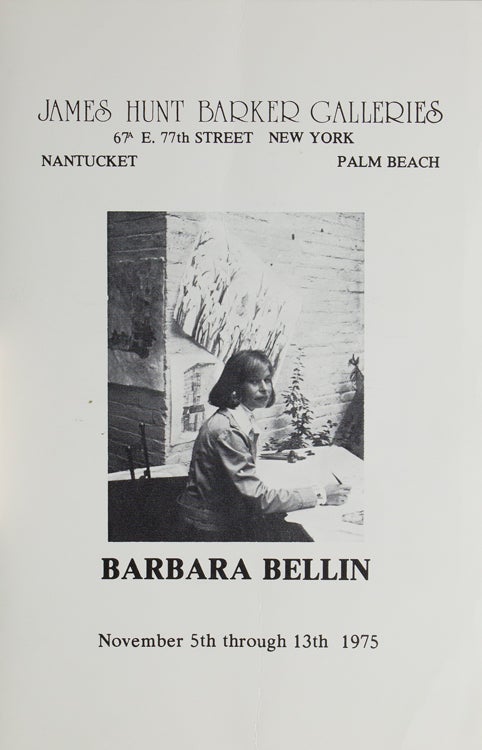Item #17703 An original watercolor and ink on rice paper, signed “Barbara Bellin 2/14/76”. New York, Barbara Bellin.