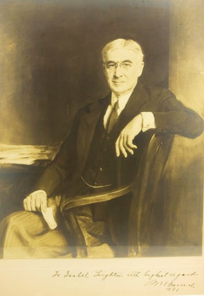 Item #18201 Photograph of oil painting of the great financier and presidential advisor, inscribed...