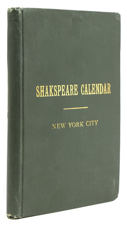 Events in the History of New York City with Illustrations from Shakespeare by a New Yorker