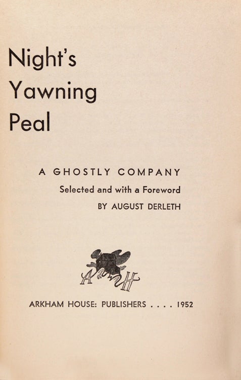 Night's Yawning Peal. A Ghostly Company