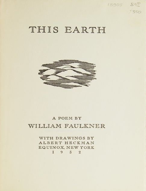 This Earth. A Poem