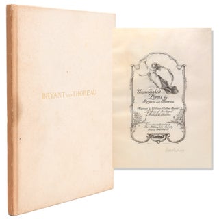 Item #19736 Unpublished Poems by Bryant and Thoreau. “Musings” by Wiliam Cullen Bryant...