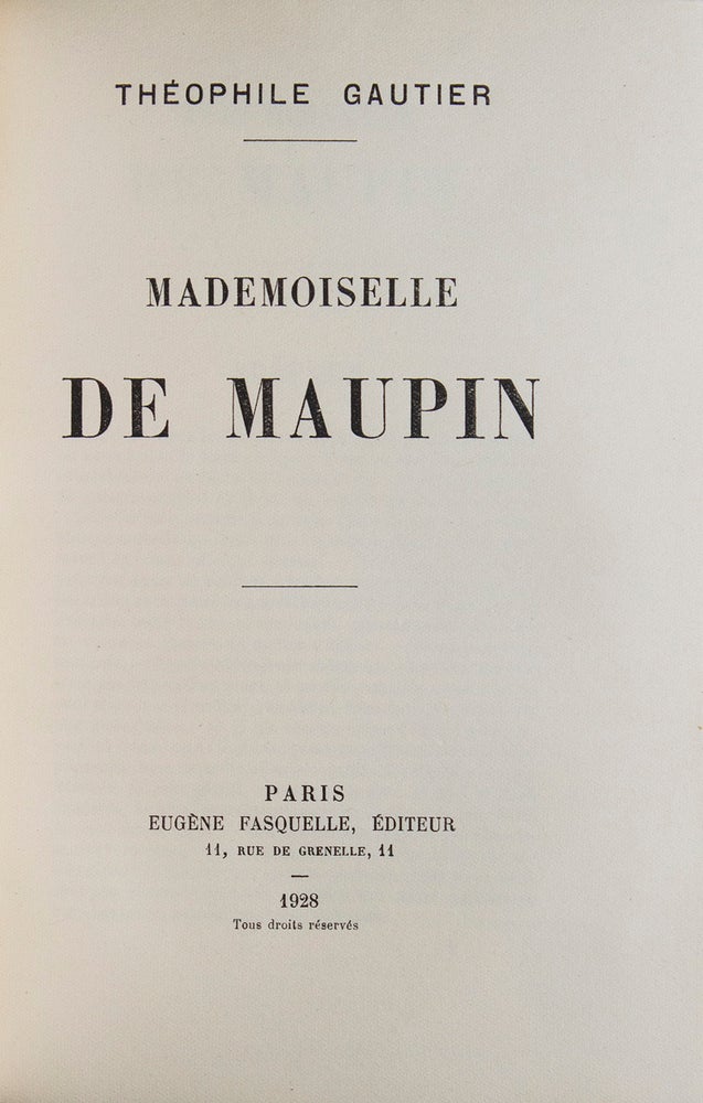 Mademoiselle de Maupin