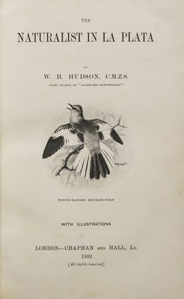 Item #210324 The Naturalist in La Plata. W. H. Hudson