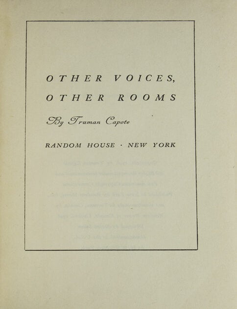 Other Voices, Other Rooms