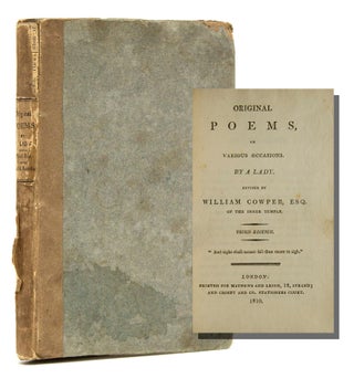 Item #210758 Original Poems, on Various occasions. By a Lady. Revised by William Cowper, Esq. of...