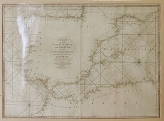 Item #211125 A Chart of the Coasts of Spain and Portugal with the Balearic Islands and Part of...