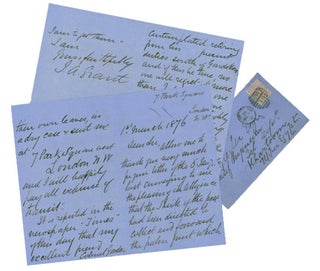 Item #211390 Two Autograph Letters signed to Carl Christian Giegler, Chief of Sudan Telegraph, in...