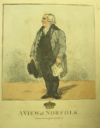 Item #211598 Hand-colored engraved caricature: “A View of Norfolk”. Robert Dighton, I, British