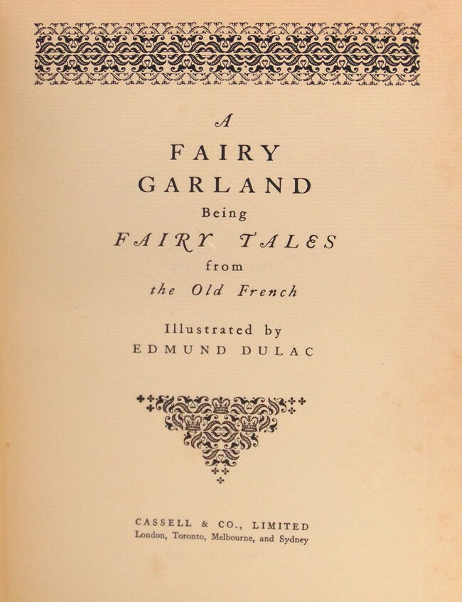 A Fairy Garland Being Fairy Tales from Old French