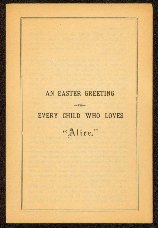 An Easter Greeting to Every Child Who Loves Alice (2/2)