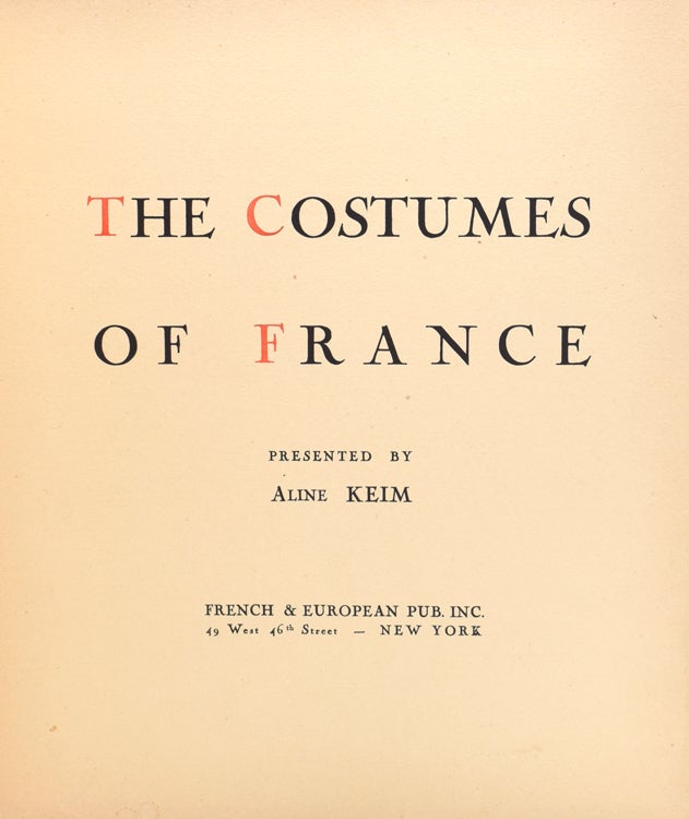 The Costumes of France