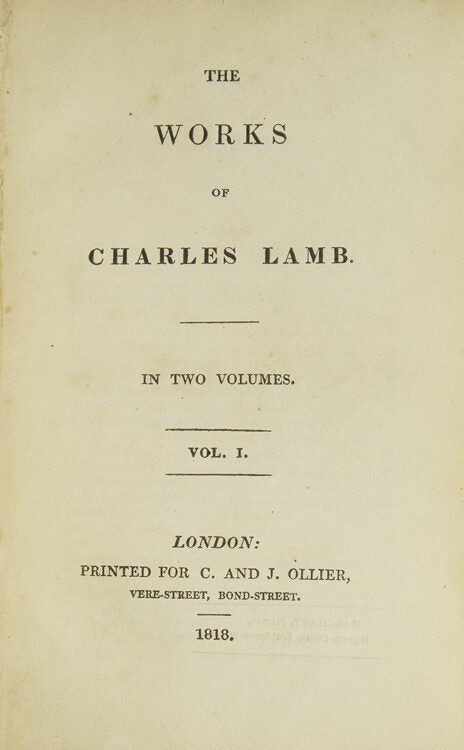 Works of Charles Lamb