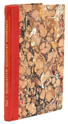 Item #212798 Alphabetum Grandonico-Malabaricum sive Samscrudonicum