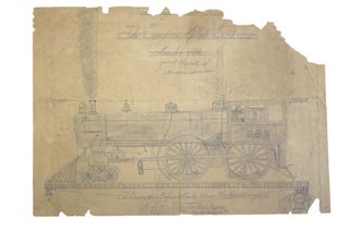 Item #212949 Drawing: Train, "The Empire State Express Number 999 goes the rate of 130 miles in...