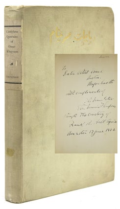 Item #213447 The Quatrains of Omar Khayyam of Nishapur. Translated from the: Persian into English...