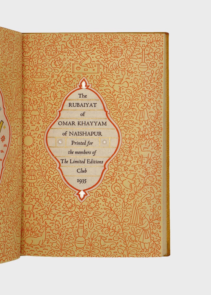 Edward Fitzgerald's translation into English quatrains of the Rubaiyat of Omar Khayyam of Naishapur: a definitive text carefully selected from his five differing versions rendered into English Verse by Edward Fitzgerald