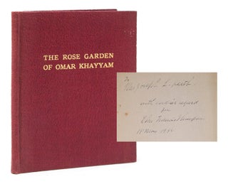 Item #213771 The Rose Garden of Omar Khayyam Founded on the Persian. Omar Kháyyám,...
