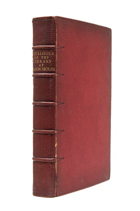 Item #214483 Catalogue of the Library at Brook House Park Lane belonging to Sir Dudley Coutts...