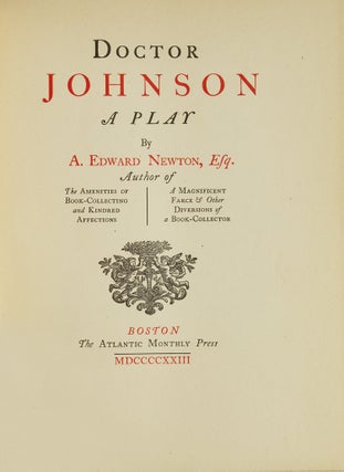 Doctor Johnson, A Play