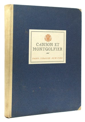 Item #215337 [Book of Paper Specimens Manufactured by Canson et Montgolfier.]. Canson et Montgolfier