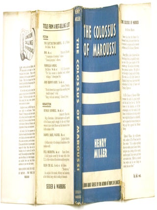 Item #215948 The Colossus of Maroussi. Henry Miller