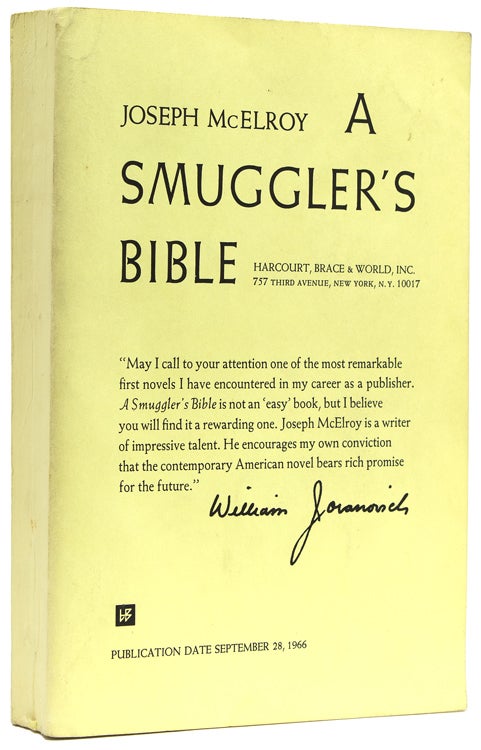 Item #216952 A Smuggler's Bible. Joseph McElroy.