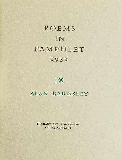 The Frog Prince and Other Poems - Alan Barnsley, aka Gabriel Fielding ...