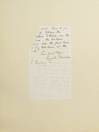Item #21729 Autograph Letter Signed (“Egerton Ellesmere”) to publisher John Murray. Francis...