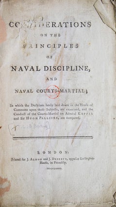 Item #217548 Considerations on the Principles of Naval Discipline, and Naval Courts-martial; In...