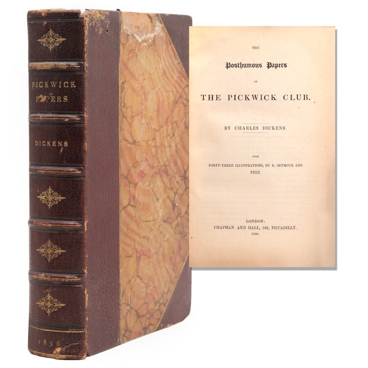 Item #217916 The Posthumous Papers of the Pickwick Club. Charles Dickens.