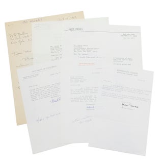 Item #218388 Small archive of 6 Letters signed (5 Typed, 1 Autograph) to the New York...