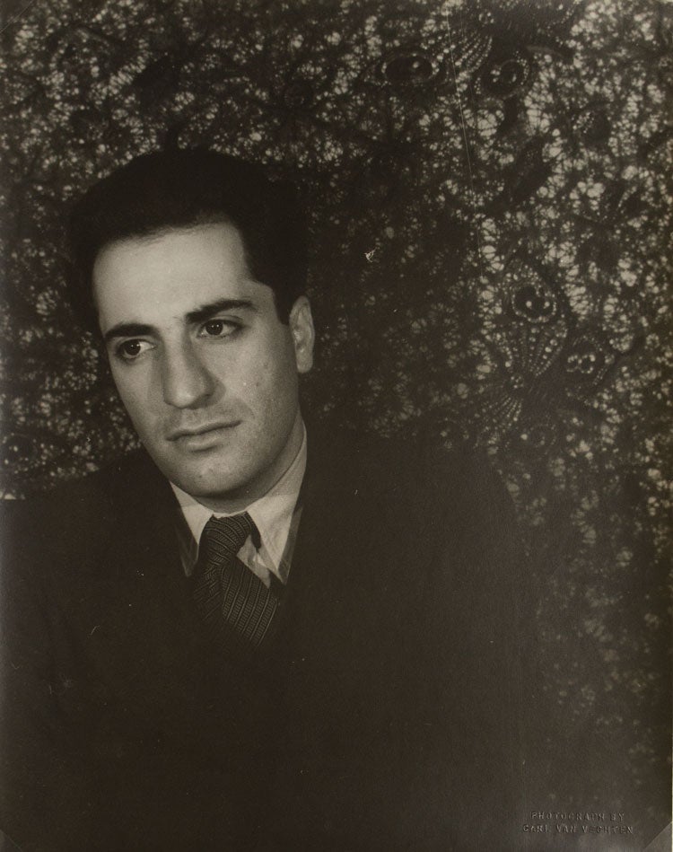 Item #218890 Portrait photograph of William Saroyan. William Saroyan, Carl Van Vechten.