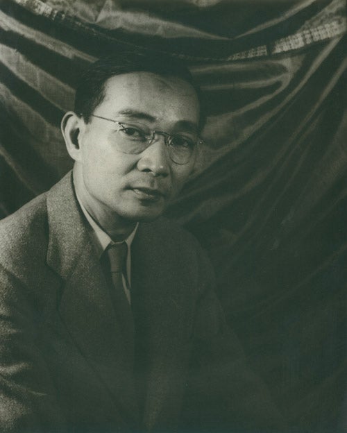 Item #219052 Portrait photograph of Lin Yutang. Lin Yutang, Carl Van Vechten.