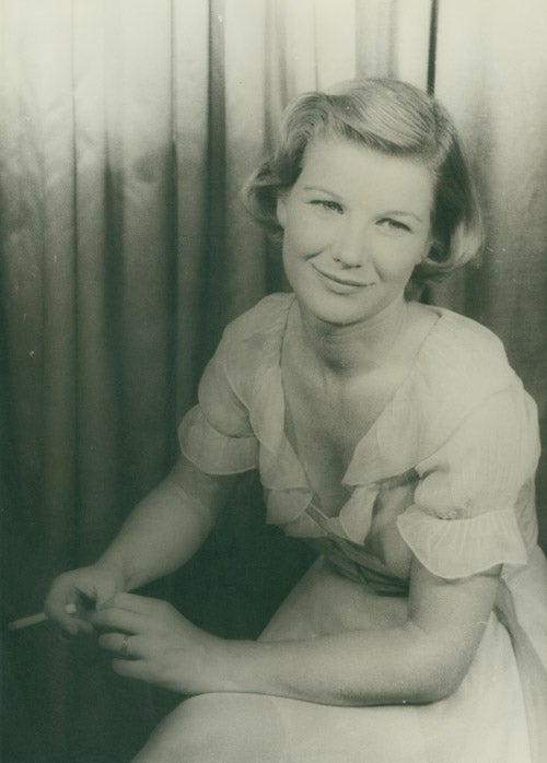 Item #219093 Portrait photograph of Barbara Bel Geddes as "Maggie" in CAT ON A HOT TIN ROOF. Barbara Bel Geddes, Carl Van Vechten.